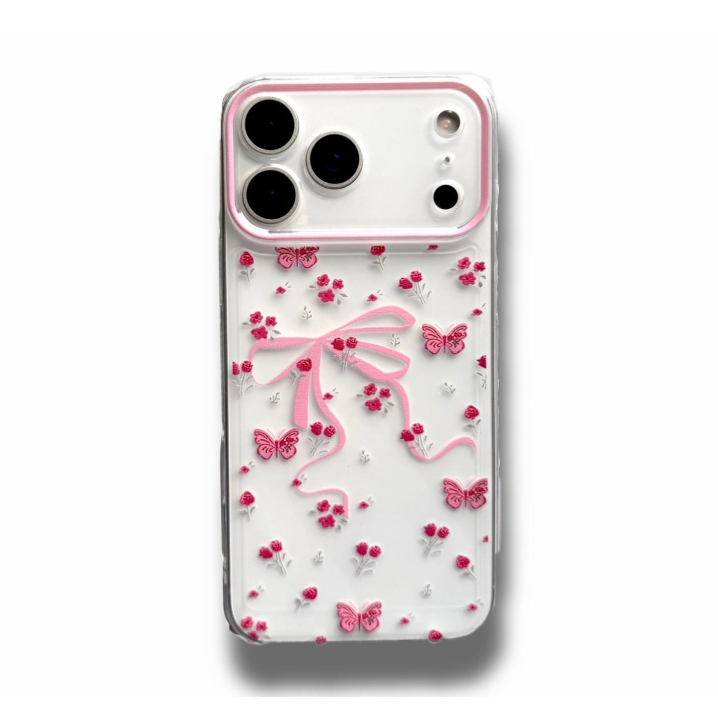 Cute Floral Bow iPhone 17 case Para Aesthetic